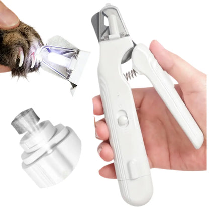 2-In-1 Dog Nail Clipper & Grinder (Paw Trimmer) with LED Light, Safe Precision Trim, Sharp Blades, Quiet Low Vibration, USB Rechargeable, for Small-Medium-Large Dogs Cats Home Grooming